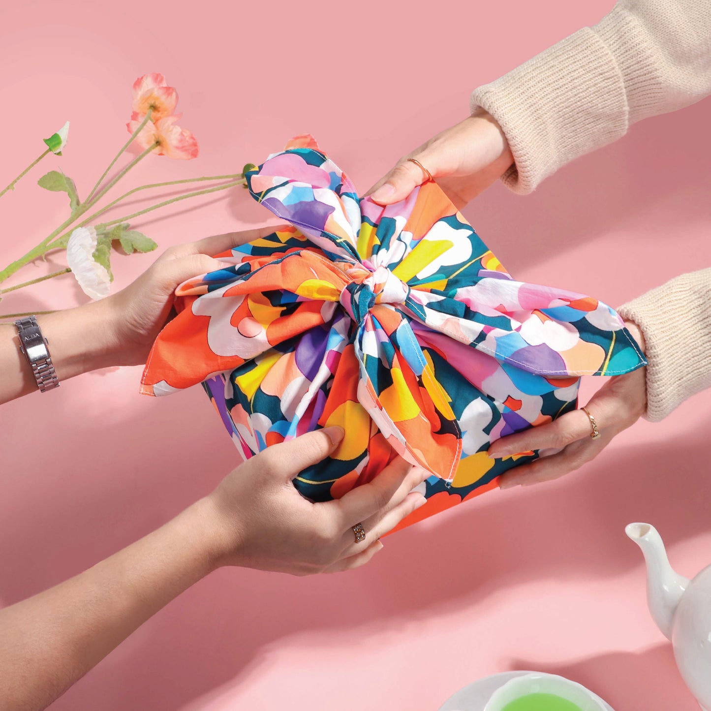 Furoshiki Gift Wraps ( Assort color)