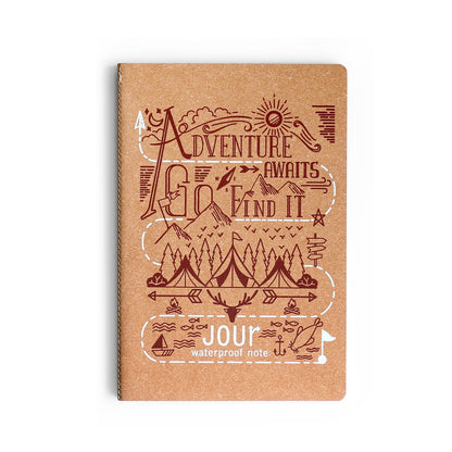 Folio Brand: Jour Waterproof Size A5 (Nature Cover) สมุดกันน้ำ ทำจากวัสดุรีไซเคิล ปกสีTan-12163