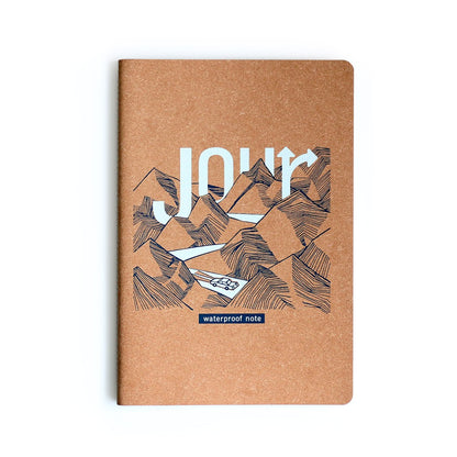 Folio Brand: Jour Waterproof Size A5 (Nature Cover) สมุดกันน้ำ ทำจากวัสดุรีไซเคิล ปกสีTan-12163