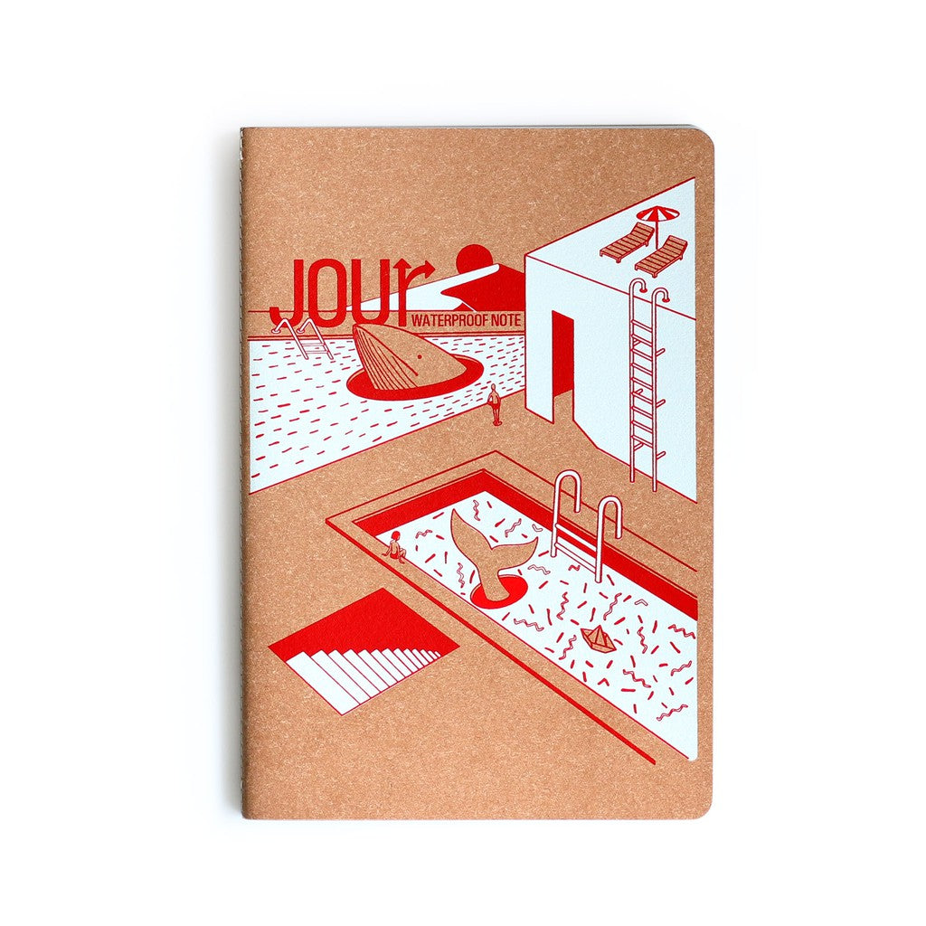 Folio Brand: Jour Waterproof Size A5 (Nature Cover) สมุดกันน้ำ ทำจากวัสดุรีไซเคิล ปกสีTan-12163