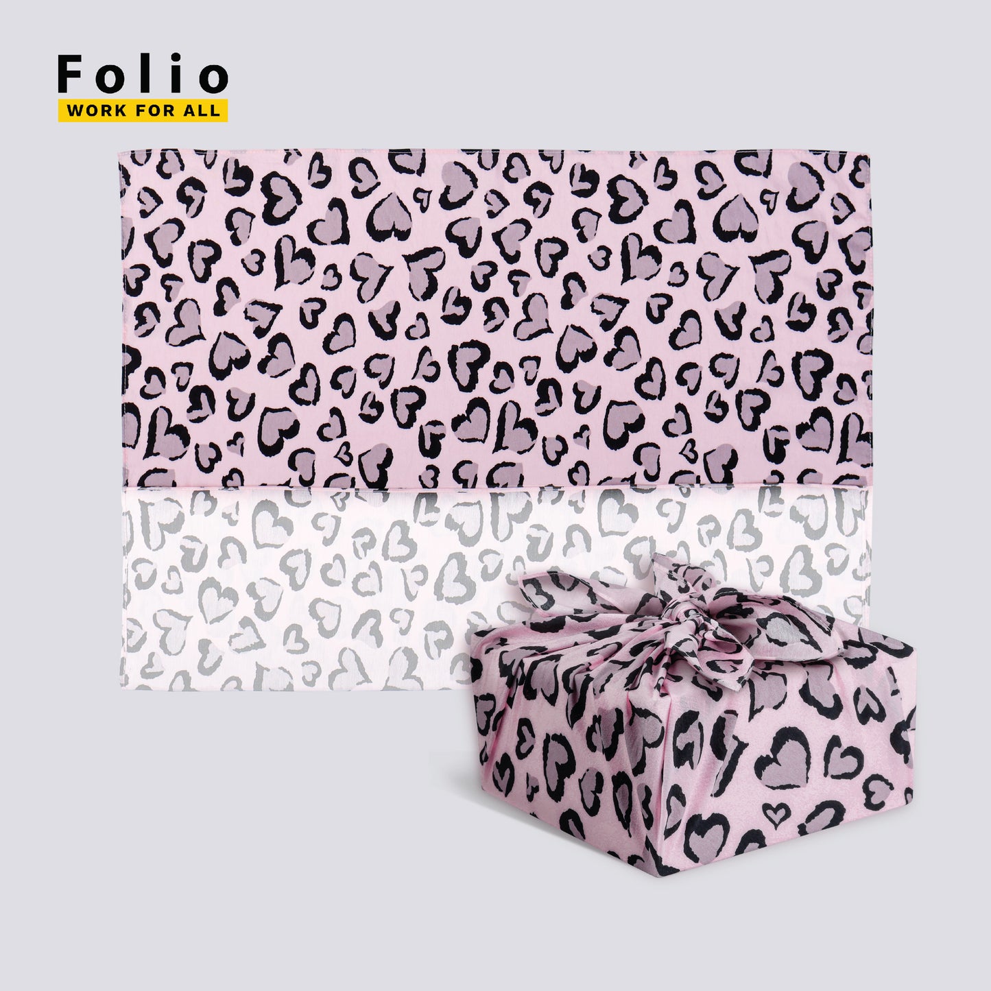 Furoshiki Gift Wraps ( Pink/Grey)
