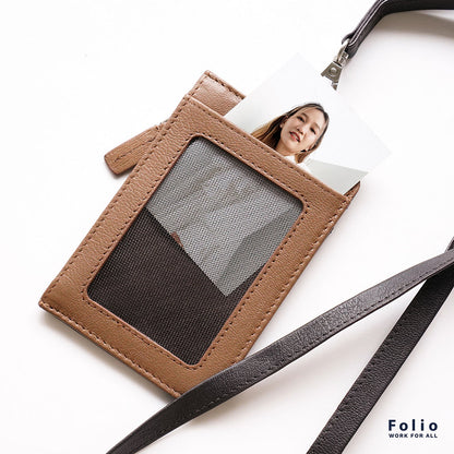 Folio : Myra ID Card Holder (Two-Tone) ที่ใส่บัตรพร้อมสายคล้องคอ