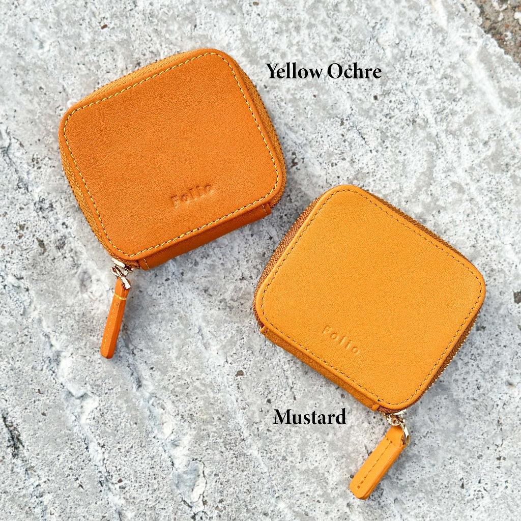 Folio : Bliss Coin Purse กระเป๋าใส่เหรียญผลิตจากหนังแท้ น้ำหนักเบา ขนาดสะดวกต่อการพกพา-11043