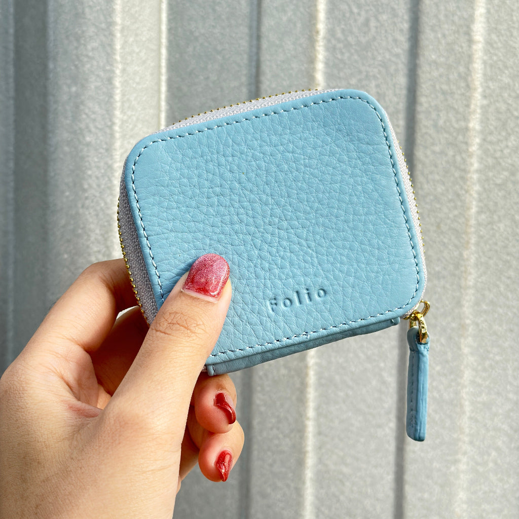 Folio : Bliss Coin Purse กระเป๋าใส่เหรียญผลิตจากหนังแท้ น้ำหนักเบา ขนาดสะดวกต่อการพกพา-11043