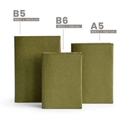 Folio: Book Cover (Leaf Green) ปกห่อหนังสือ ปกห่อนิยาย ผลิตจากจากกระดาษซักได้