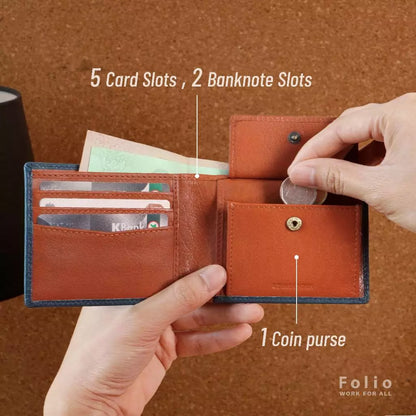 Tuff coin pocket wallet(two-tone)