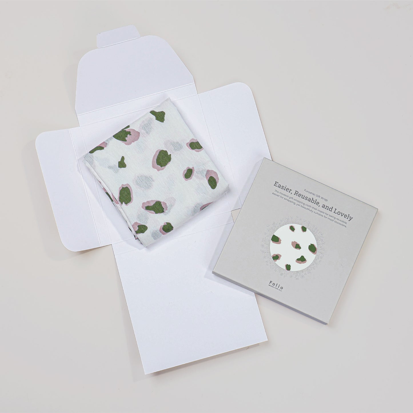 Furoshiki Gift Wraps (White/Green)
